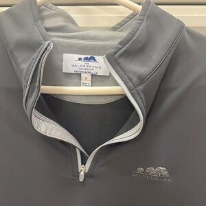 Peter Millar Charcoal Quarter-Zip Pullover